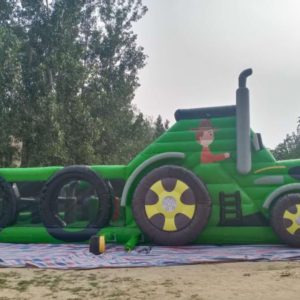 Giant Tractor Assault Course And Slide