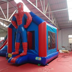 Spider Man Bouncy Castle And Slide