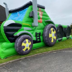 Giant Tractor Assault Course And Slide